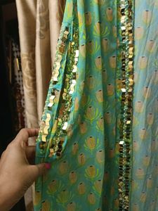 Designer Padded Bustier With Drape Skirt n Jacket