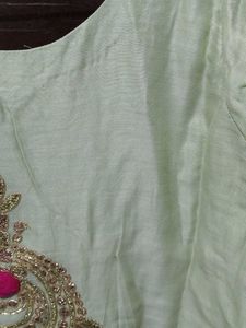 Elegant Green Embroidered Kurti