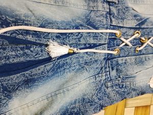 Denim Western Girls Dress