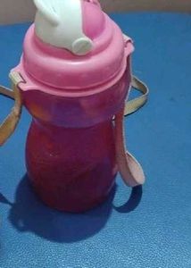 Pink Sipper Bottle with Strap