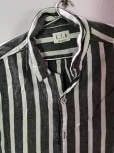 Men's Striped Short Sleeve Shirt