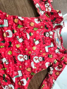 Xmas Dress For 0-2 Years