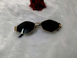 Unique Hexagonal Black Sunglasses