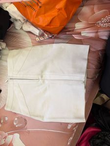 Stylish Beige Mini Skirt
