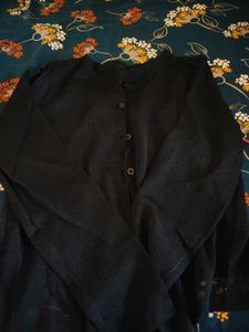 See-through knitted cardigan