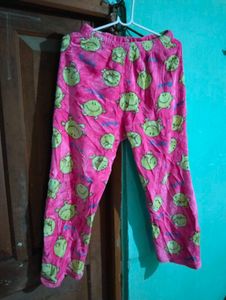 length 34,Cute Pink Frog Pajama Pants