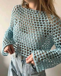 Crochet Net Crop Top