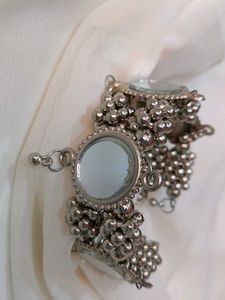Silver Mirror Work Bracelet🪞🌻