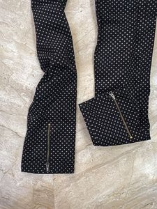 Polka Dot Pants with zipper at end