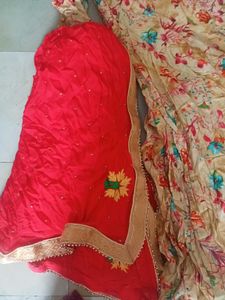 Floral Print Kurta with Patiala Pants &amp; Dupatta