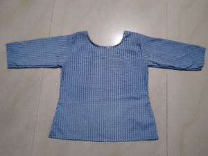 Blue Patterned Top Women's ❇️🍥✨