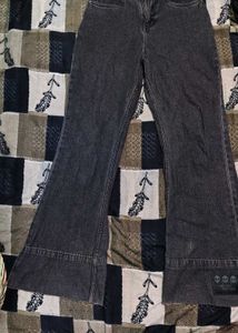 Stylish Black Wide Leg Jeans