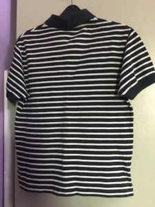 Classic Unisex Striped Polo Shirt