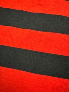 Classic Red &amp; Black Striped Tee