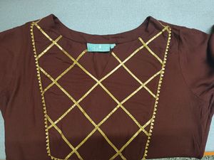 Brown Kurtha Set