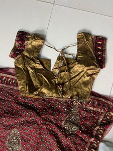 Embroidered Indian Saree with Blouse