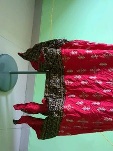 beautiful assymetrical embroidered kurti