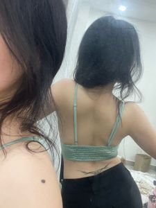 Satin V-Neck Bralette