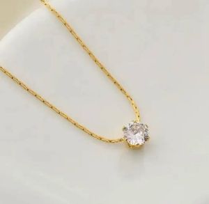 Delicate Solitaire Necklace