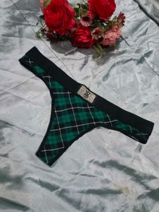 Victoria's Secret Plaid Thong Panty
