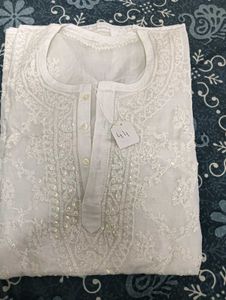 White Chikankari Kurta