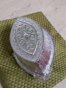Vintage Silver Decorative Bowl with Incense Holder