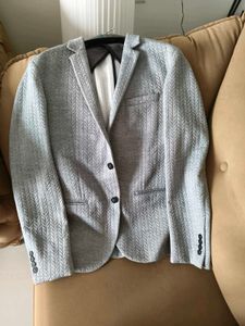Splash!! Men's Grey Herringbone casual Blazer