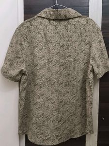 Yellow Tiny Polka Pattern Top