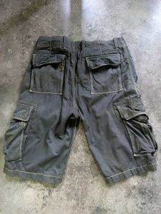 Black Multi-Pocket Bermuda Cargo Shorts | Y2K / St