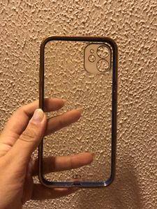 IPhone11 Blue Sides Transparent Phone Cover Case