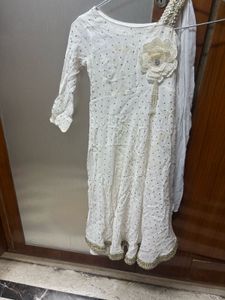 White frock with Embellishments