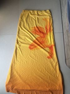 Yellow &amp; Orange Printed Maxi Skirt