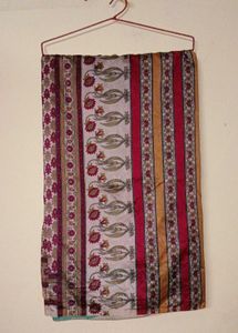 Vibrant Floral Print Saree