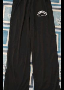 Black Wide Leg Los Angeles Sweatpants