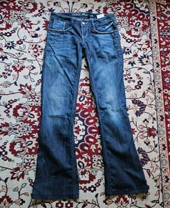 Guess Embellished y2k Flared Jeans