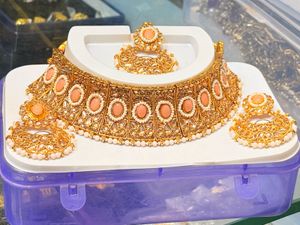 Elegant Gold-Plated Jewellery Set