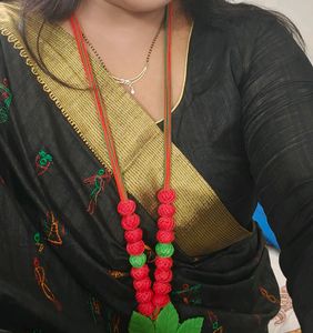 Mandala Art Thread Embroidery Saree