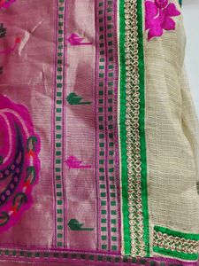 Saree With Laces And Border