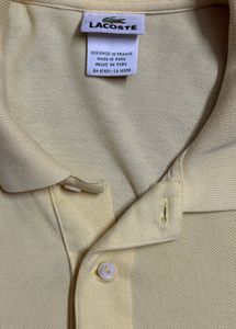 Lacoste Classic Pique Polo T-Shirt – Light Yellow