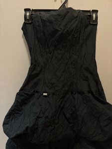 Chic Black Corset Bubble Dress