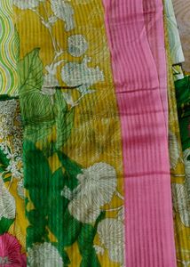 pakistani Yellow Floral Unstitched Dress Material