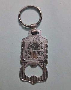 Vintage Bagpiper Keychain Bottle Opener