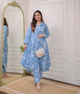 Stylish Summer Sky Blue Cord-set
