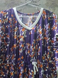 Floral Print Kaftan Nightgown