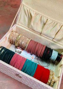 Assorted Bangles Set with Jewelry Box