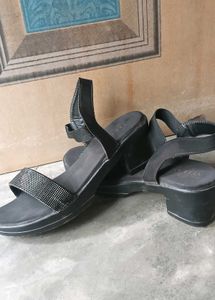 Sparkly Black heels Sandals