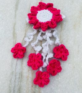 crochet hair clip