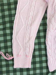 SALE ❗Coquette Pink Cable Knit Sweater