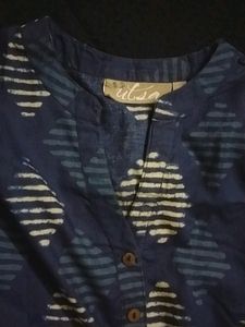 Utsa Kurta Navy Blue