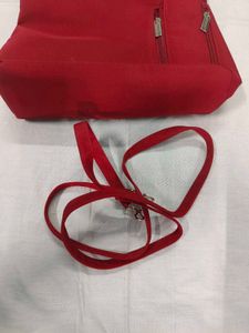 Bright Red Purse Bag for Ladies